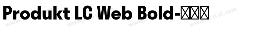 Produkt LC Web Bold字体转换